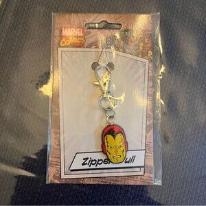 Marvel Character Iron Man Logo Zipper Pull or Charm